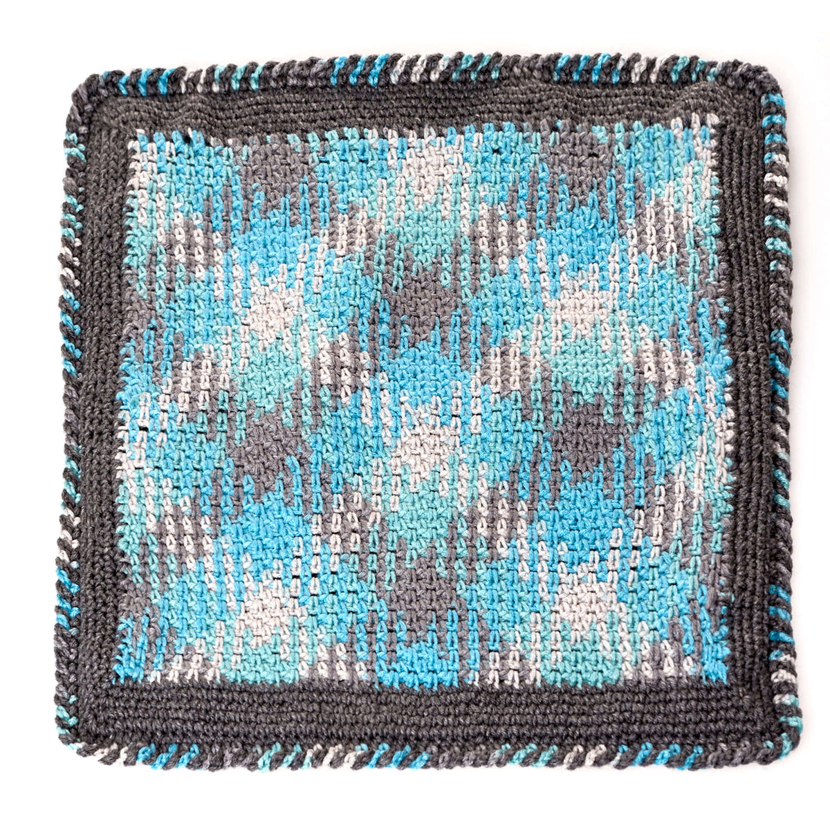 Crochet Pillow made in Red Heart Super Saver Yarn