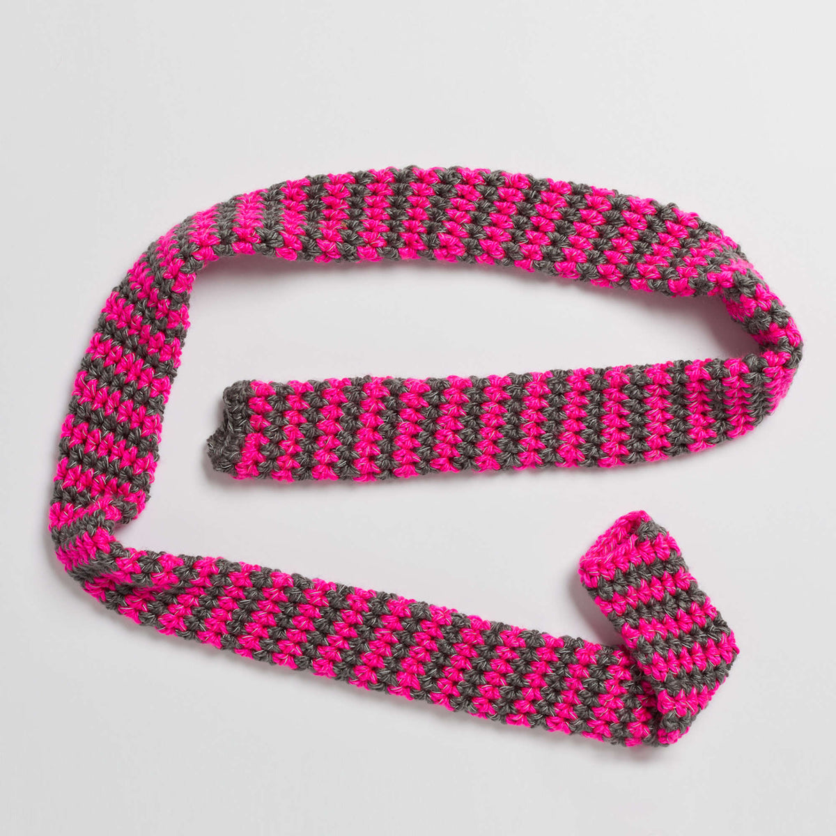 Crochet Dog Leash Cover made in Red Heart Reflective Yarn