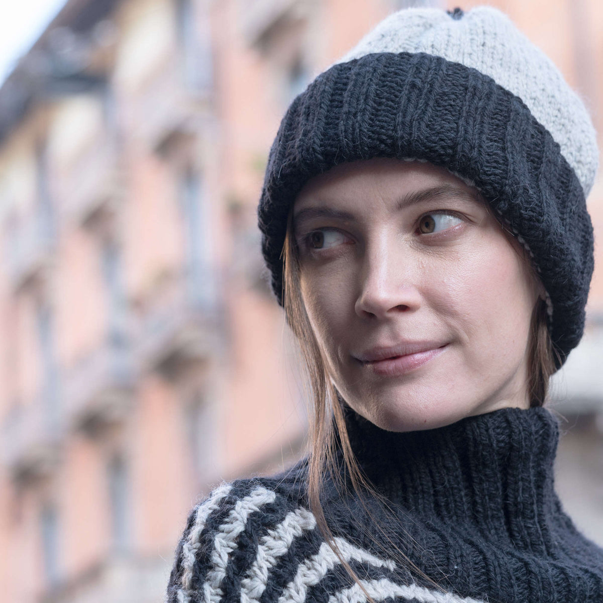 Knit Hat made in Red Heart An Italian Story Vera Yarn
