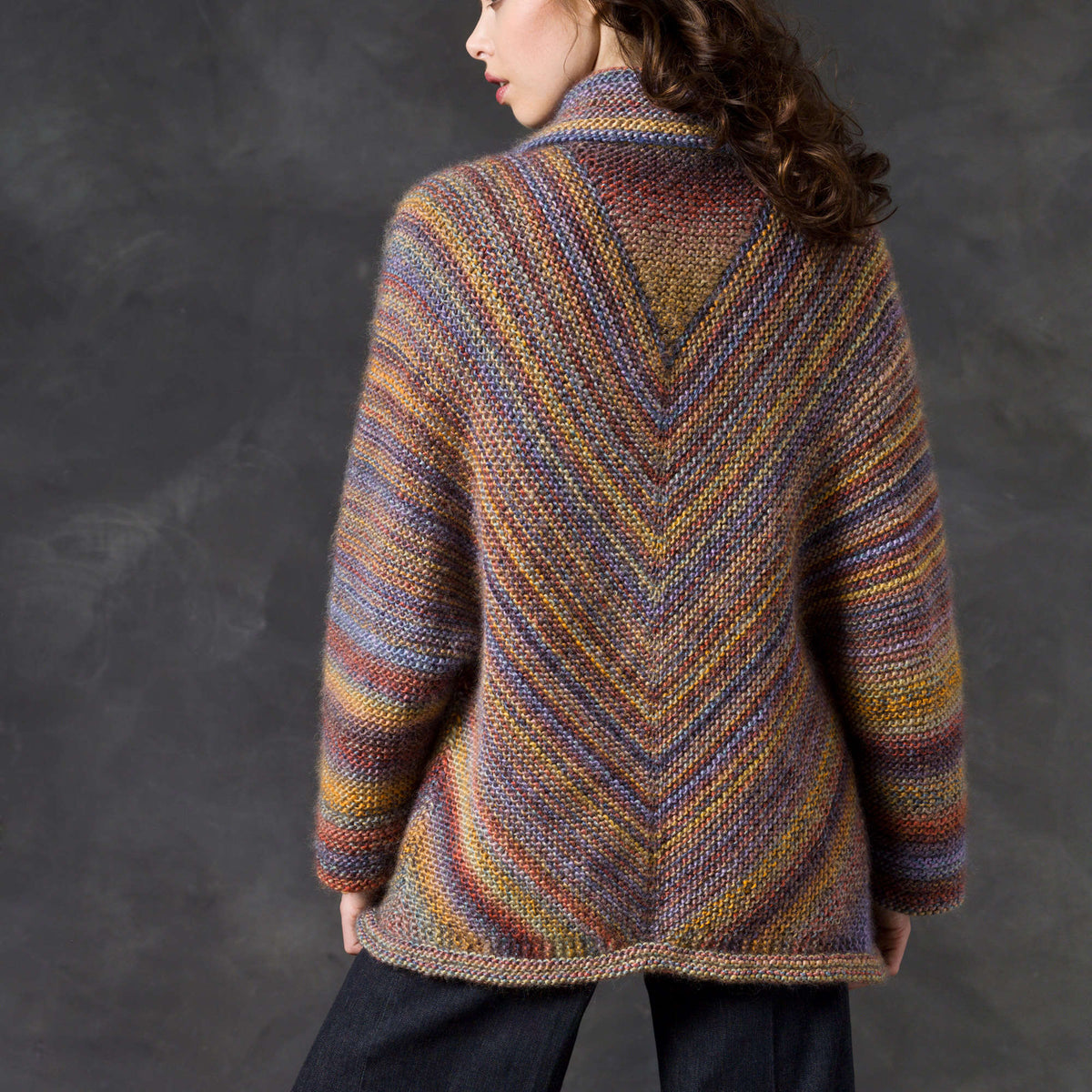 Knit Jacket made in Red Heart Boutique Yarn