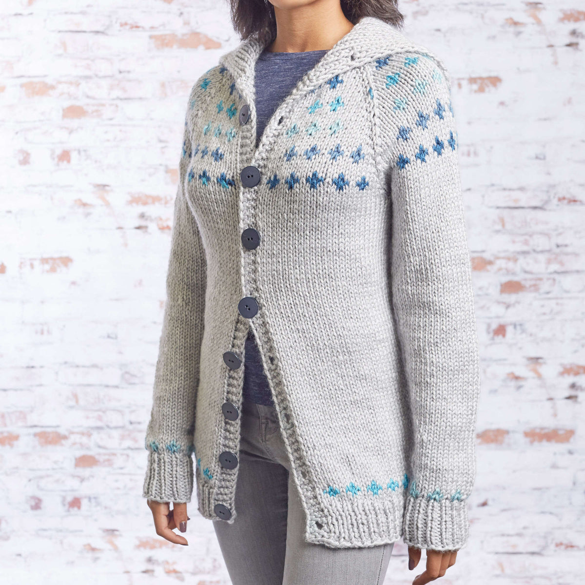 Knit Coat made in Red Heart Soft Essentials Yarn