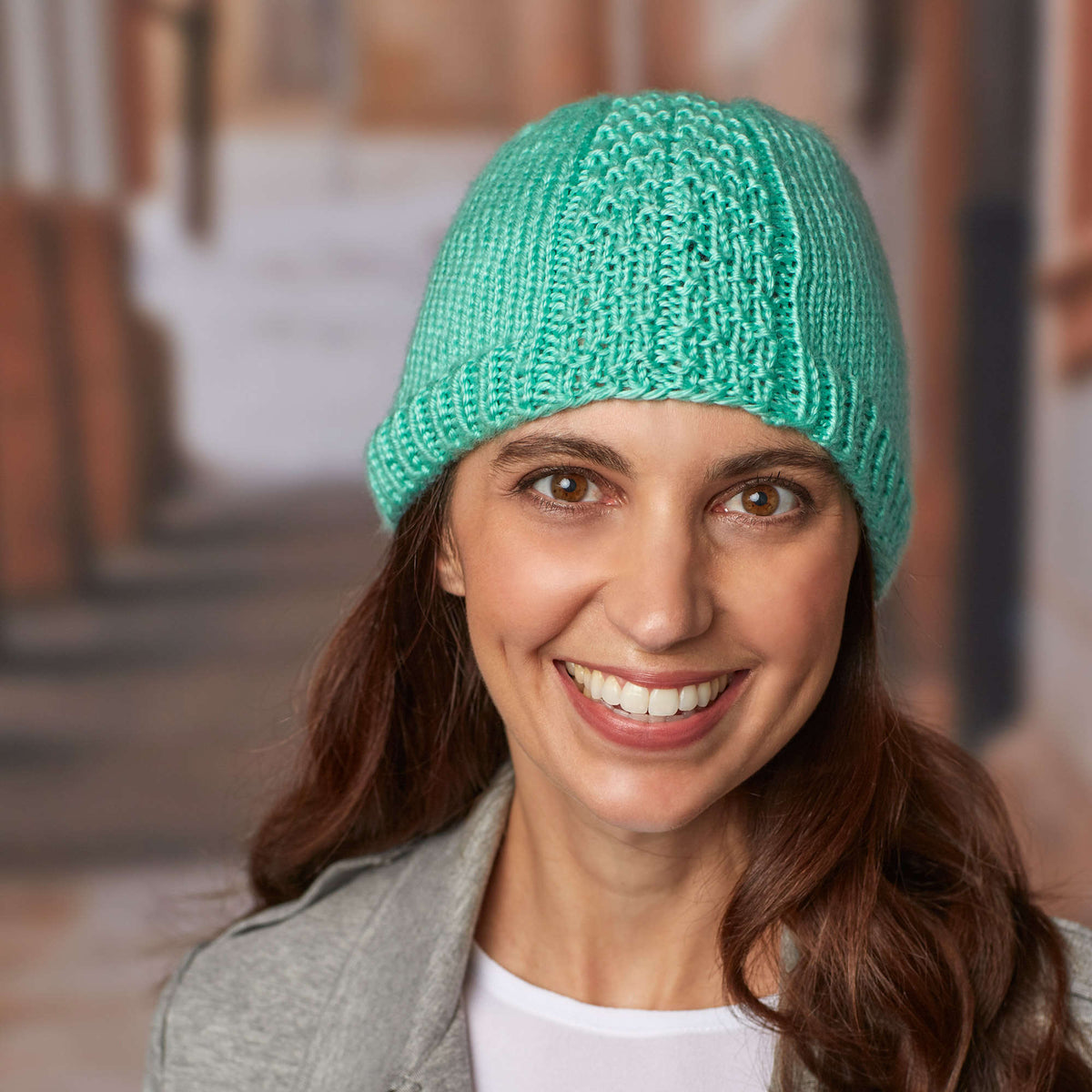 Knit Hat made in Red Heart Soft Yarn