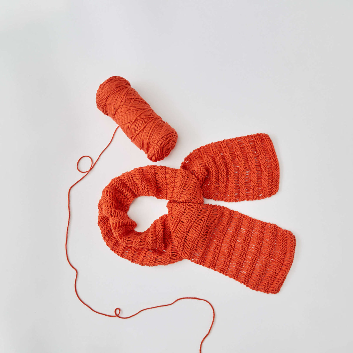 Knit Scarf made in Red Heart With Love Yarn