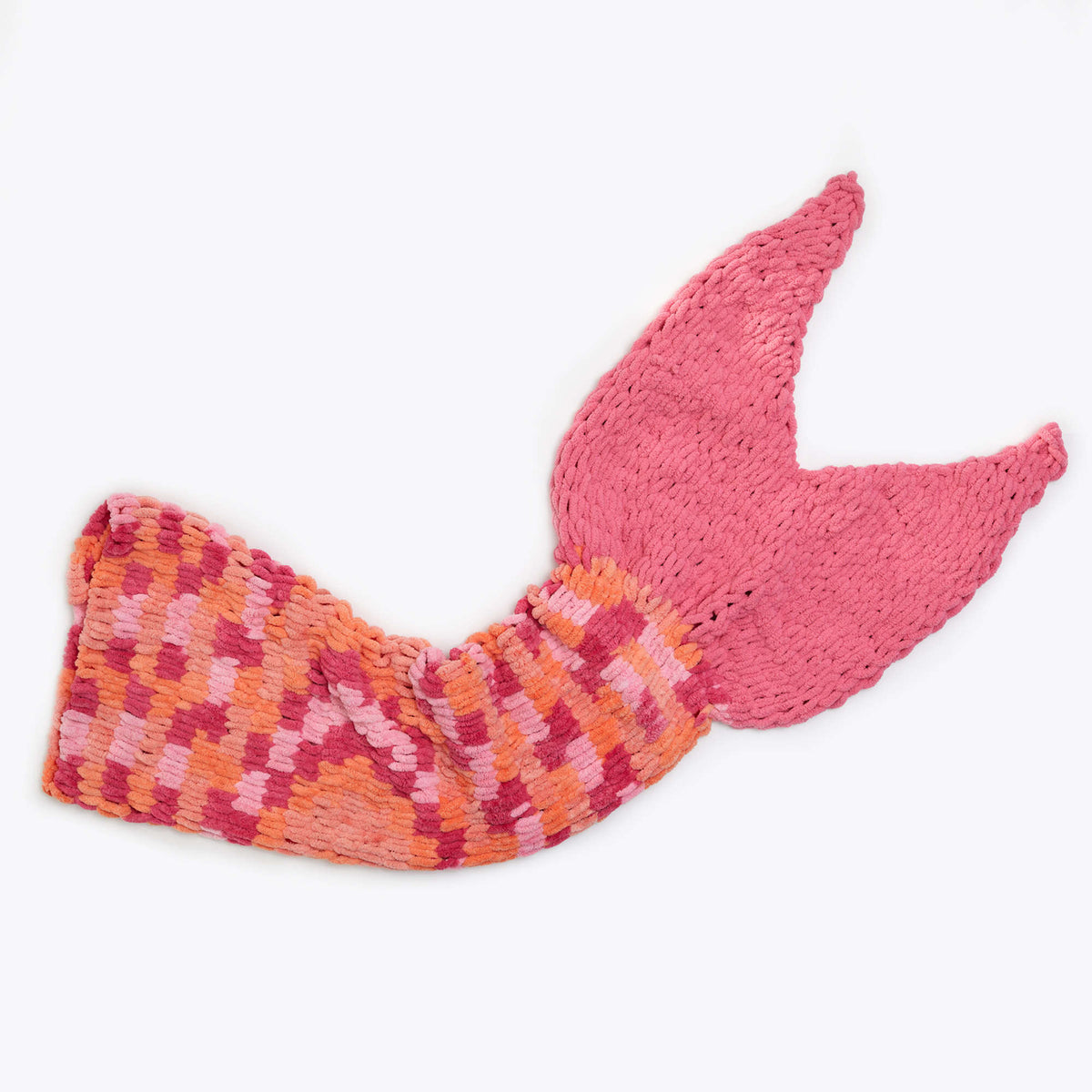 Craft Blanket made in Red Heart Loop-It Yarn