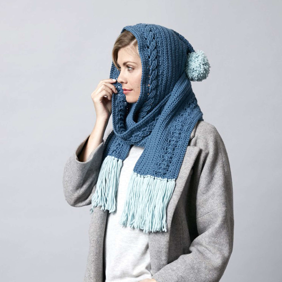 Crochet Scarf made in Sugar Bush Bold yarn