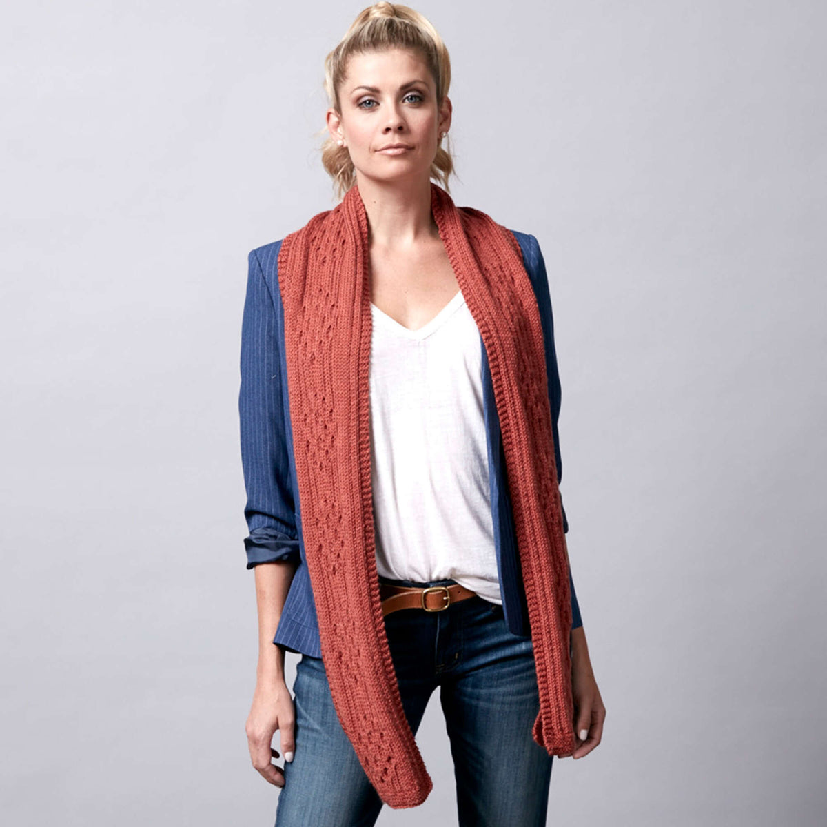 Knit Scarf made in Sugar Bush Bliss yarn