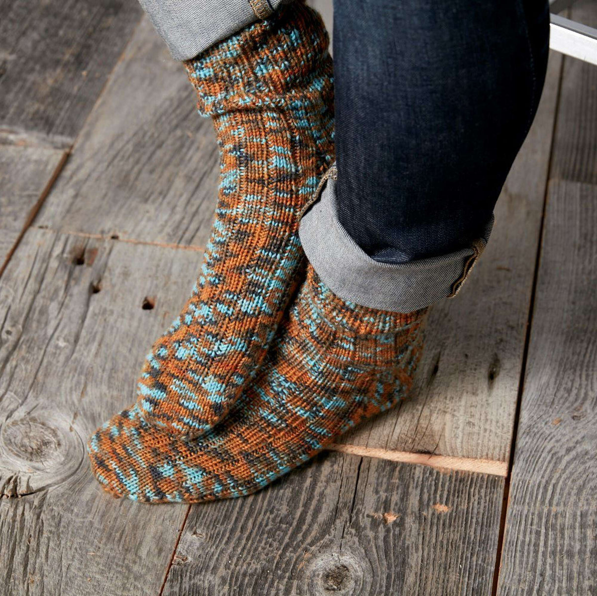 Knit Sock made in Sugar Bush Itty-Bitty yarn