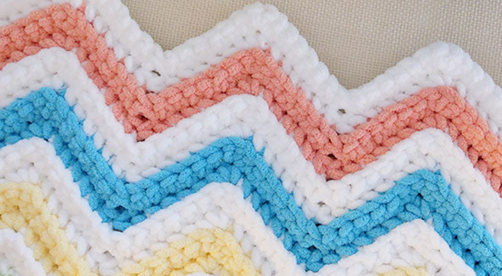 Image of Custom Simple Chevron Baby Blanket thumbnail