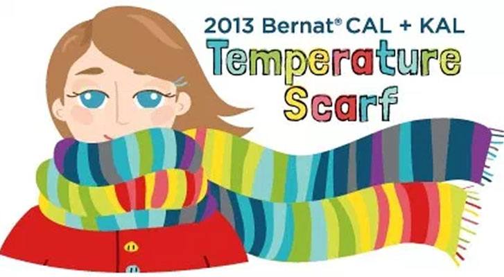 Image of 2013 Temperature Scarf: Completed thumbnail