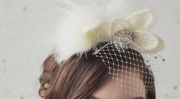 Image of Patons Lace Wedding Fascinator thumbnail