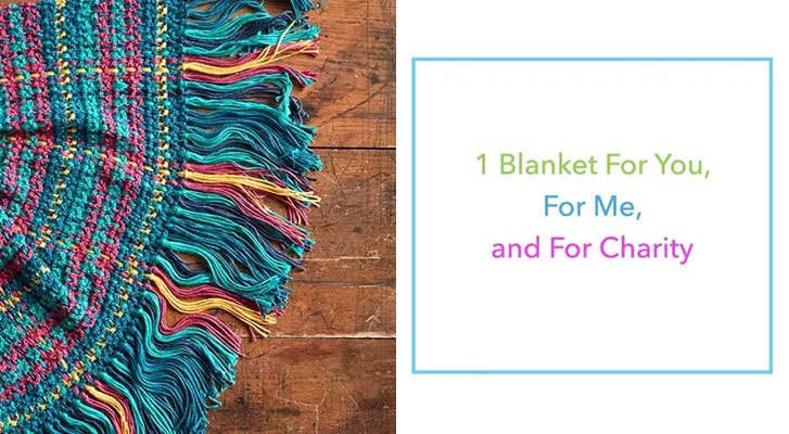 Image of Crochet Woven Plaid Blanket thumbnail