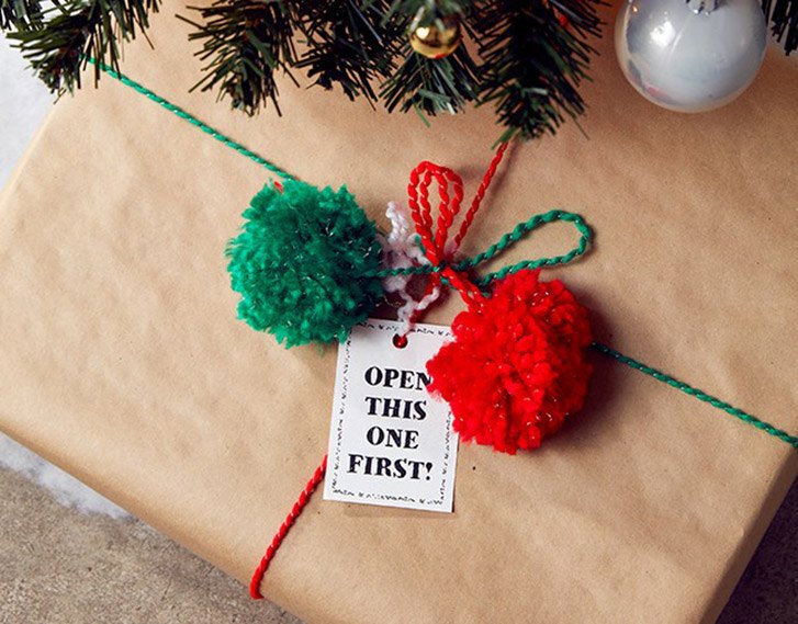 Image of Fun & Festive! Pompom Gift Topper thumbnail
