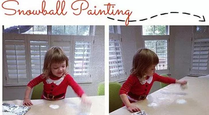 Image of “Snowball” Painted Gift Wrap thumbnail