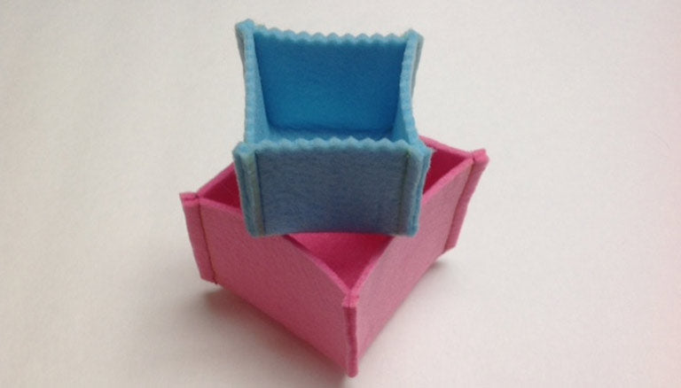 Image of Felt Boxes- Quick-and-Easy thumbnail