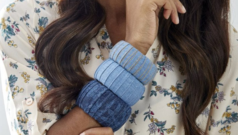 Image of Denim Bracelet Trio thumbnail