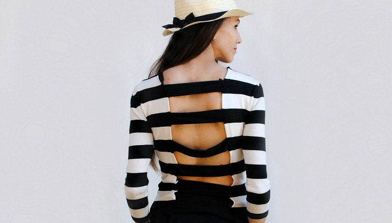 Image of DIY Refashion: Cutout Striped Shirt thumbnail