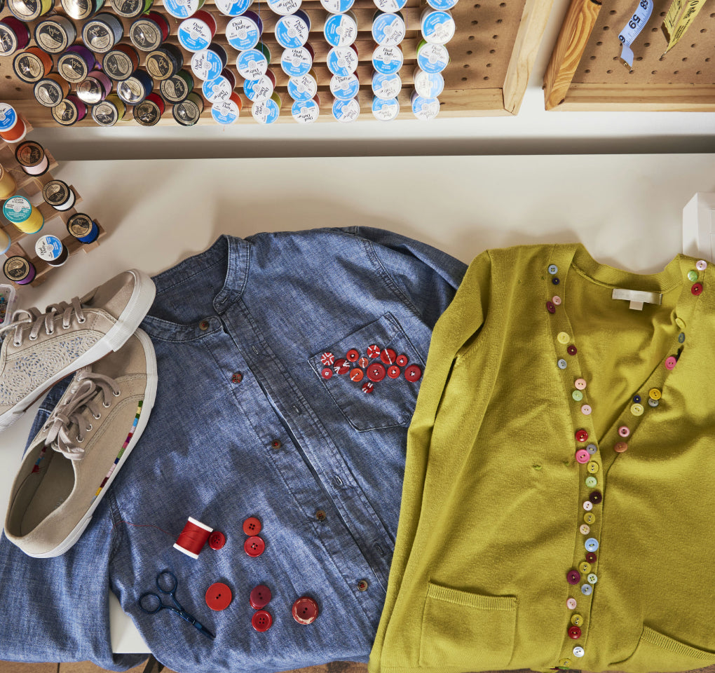 Upcycling: 3 cool ways to embellish clothing & shoes