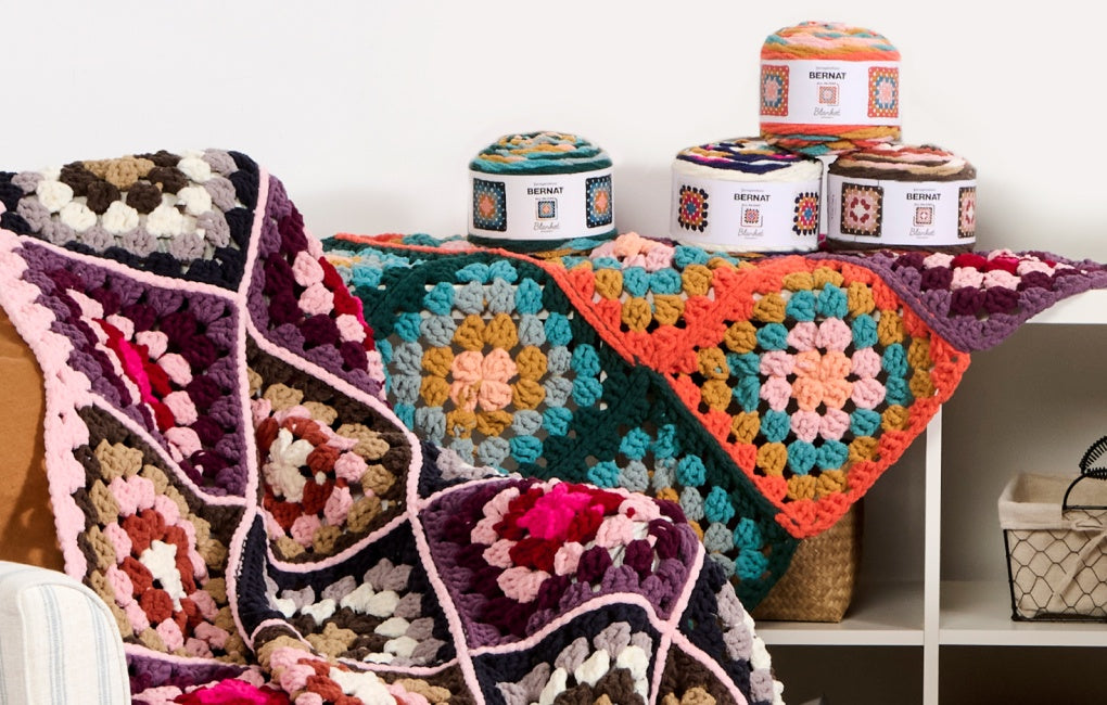 How to a Bernat All-In-One Square