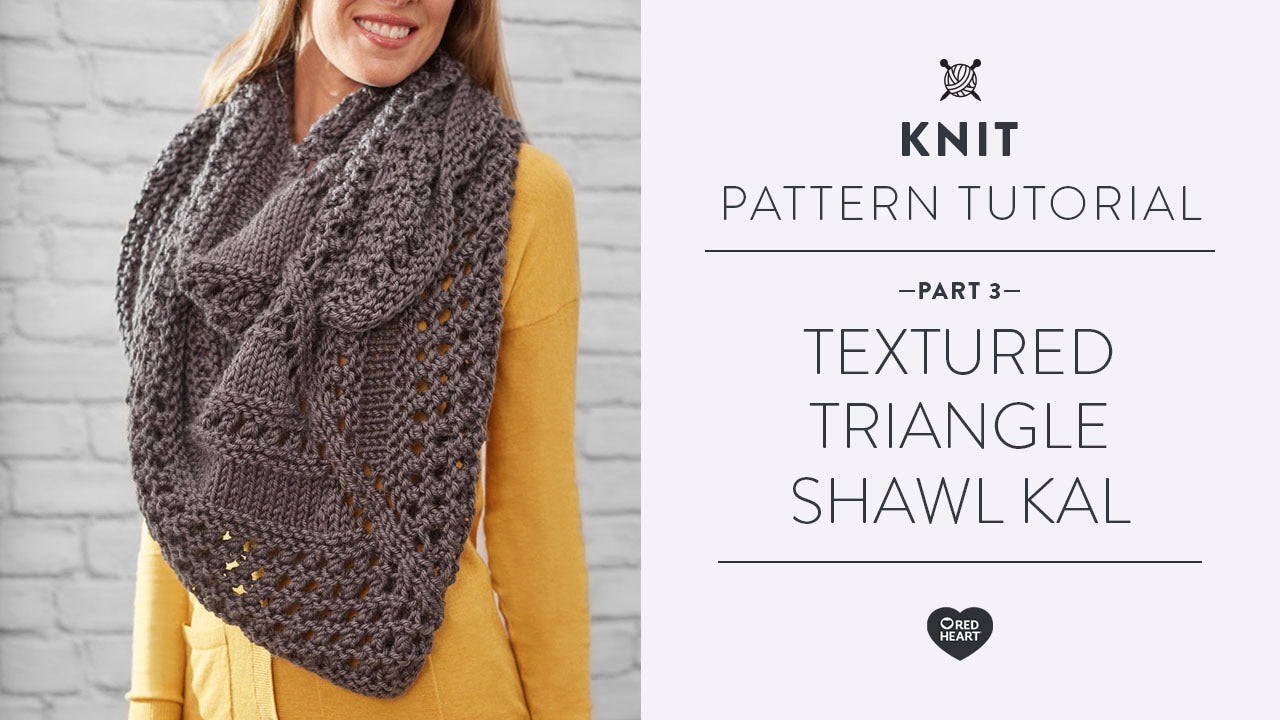 Image of Textured Triangle Shawl KAL Part 3 of 4 thumbnail
