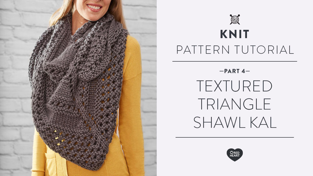 Image of Textured Triangle Shawl KAL Part 4 of 4 thumbnail