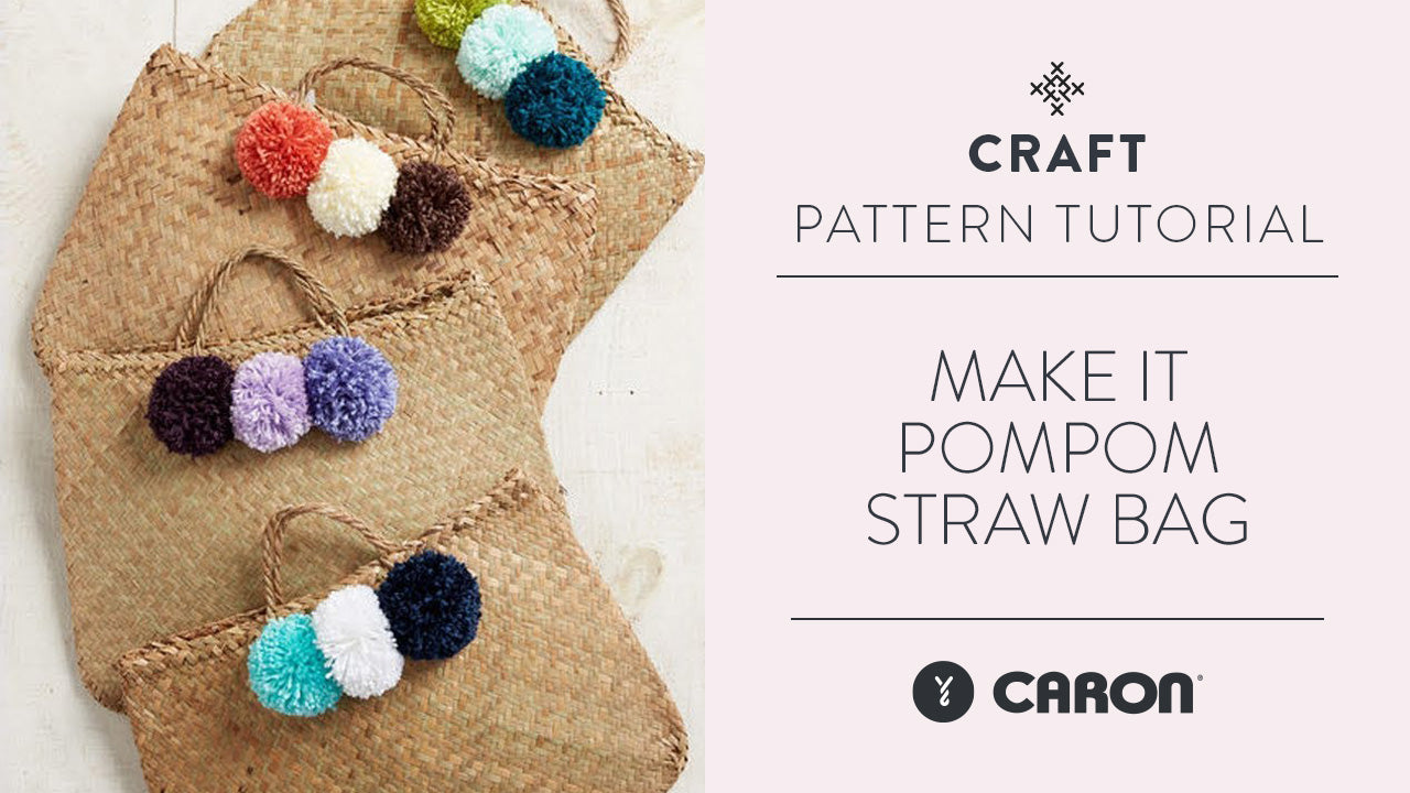 Image of Make It: Pompom Straw Bag thumbnail
