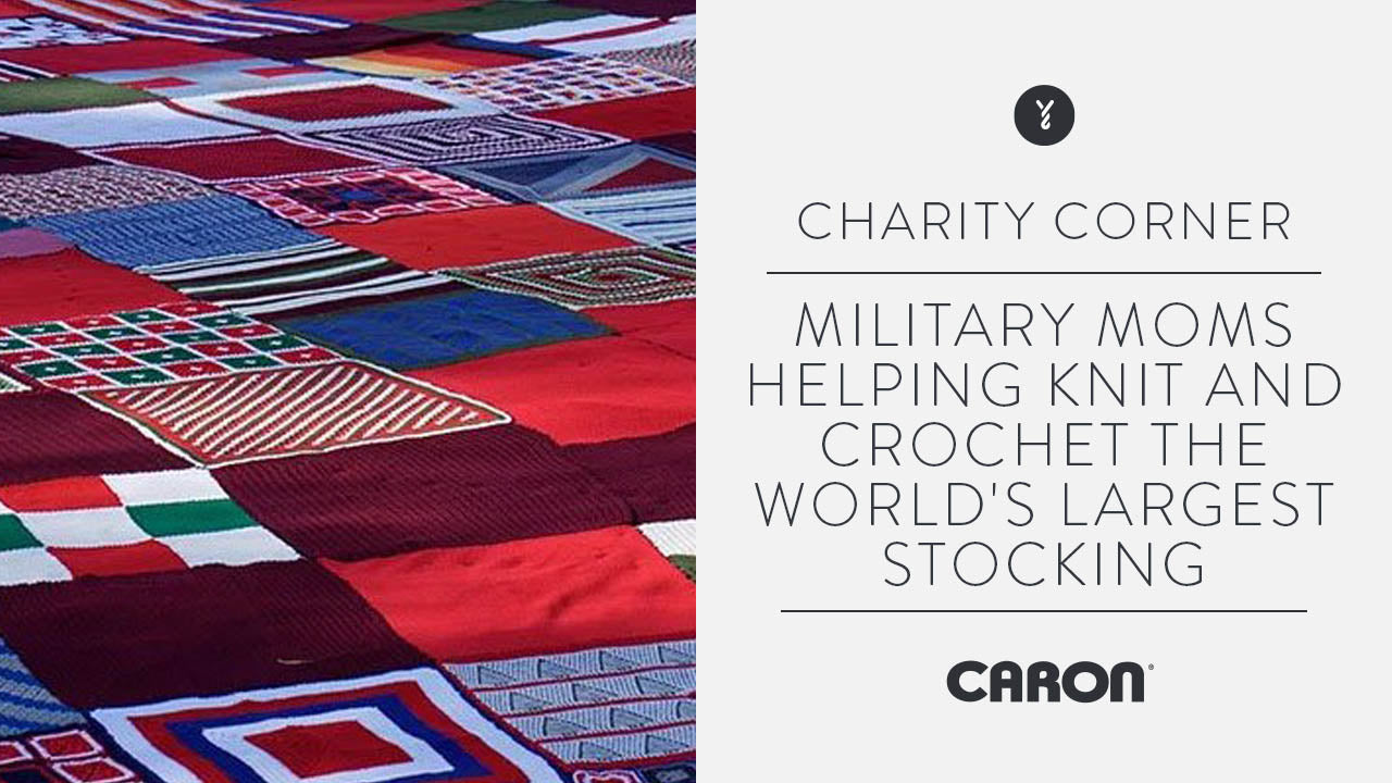 Image of Military Moms Helping Knit and Crochet the World's Largest Stocking thumbnail