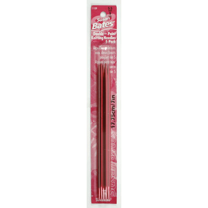 Susan Bates Silvalume 5 Pack, Double Point Knitting Needles U.S. 9 (5.5 mm)