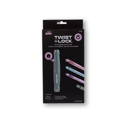 Susan Bates Twist + Lock - Clearance Items Handle And Cutter and L-M-N Hooks With Bag