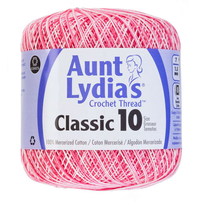 Aunt Lydia's Classic Crochet Thread Size 10 - Discontinued Shades Shaded Pinks