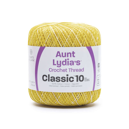 Aunt Lydia's Classic Crochet Thread Size 10 - Discontinued Shades Mimosa