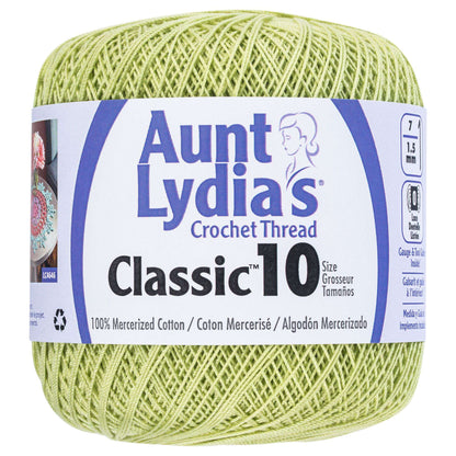 Aunt Lydia's Classic Crochet Thread Size 10 - Discontinued Shades Wasabi