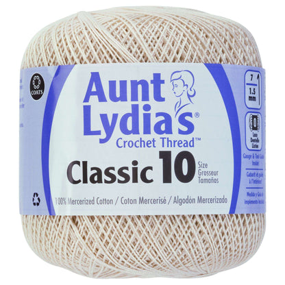 Aunt Lydia's Classic Crochet Thread Size 10 - Discontinued Shades Ecru