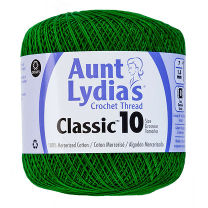 Aunt Lydia's Classic Crochet Thread Size 10 - Discontinued Shades Myrtle Green