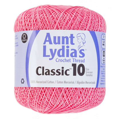 Aunt Lydia's Classic Crochet Thread Size 10 - Discontinued Shades French Rose