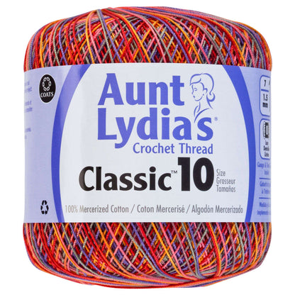 Aunt Lydia's Classic Crochet Thread Size 10 - Discontinued Shades Passionata