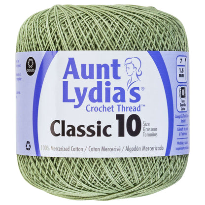 Aunt Lydia's Classic Crochet Thread Size 10 - Discontinued Shades Frosty Green