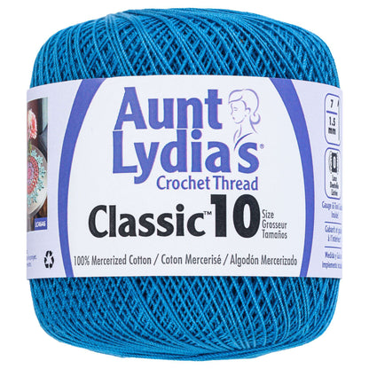 Aunt Lydia's Classic Crochet Thread Size 10 - Discontinued Shades Blue Hawaii