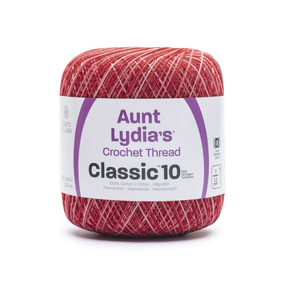 Aunt Lydia's Classic Crochet Thread Size 10 - Discontinued Shades Bowl Of Cherries