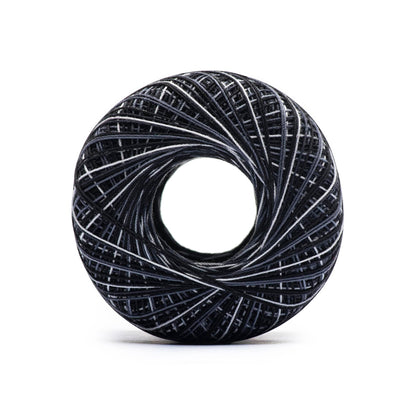 Aunt Lydia's Classic Crochet Thread Size 10 - Discontinued Shades Black Pinstripes