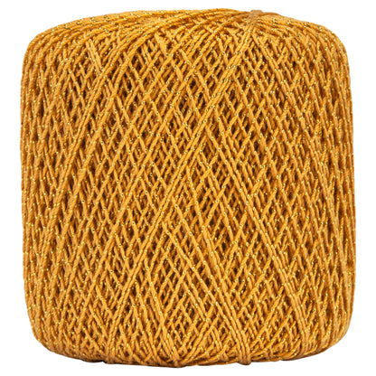 Aunt Lydia's Metallic Crochet Thread Size 10 Gold/Gold