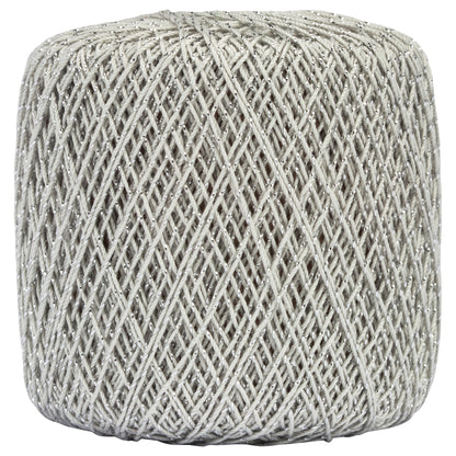 Aunt Lydia's Metallic Crochet Thread Size 10 Silver/Silver