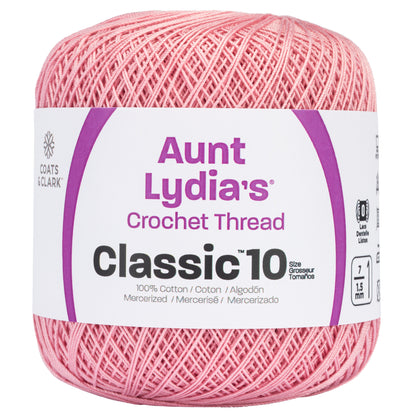 Aunt Lydia's Classic Crochet Thread Size 10 Soft Mauve
