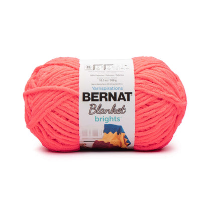 Bernat Blanket Brights Yarn (300g/10.5oz) - Discontinued Shades Neon Coral