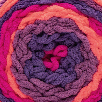 Bernat Blanket Stripes Yarn (300g/10.5oz) - Discontinued Shades Neon Plum