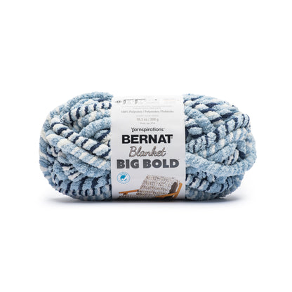Bernat Blanket Big Bold Yarn (300g/10.5oz) - Clearance Shades Blue Bold