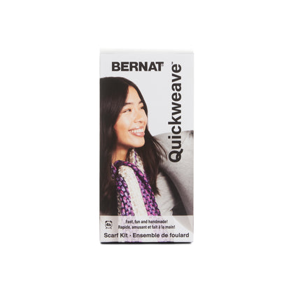 Bernat Quickweave Scarf Weaving Kit (140g/4.9oz) Purple Tartan