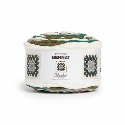 Bernat All In One Blanket Granny Yarn (240g/8.5oz) Olive You