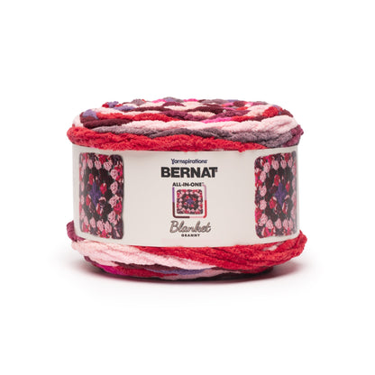 Bernat All In One Blanket Granny Yarn (240g/8.5oz) Berry Punch