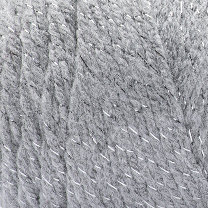 Bernat Premium Sparkle Yarn Soft Gray Sparkle