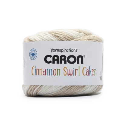 Caron Cinnamon Swirl Cakes Yarn Beige Swirl